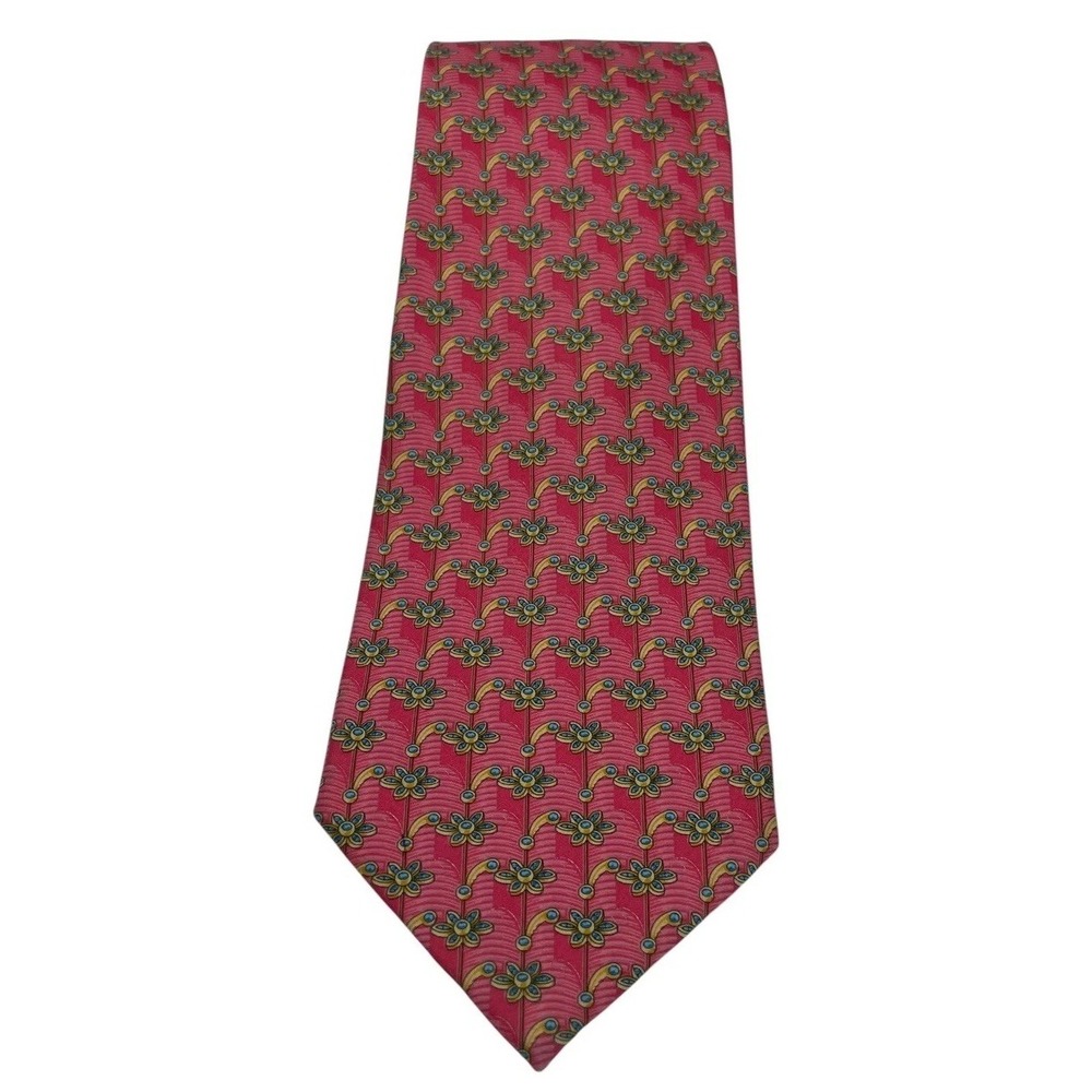 Faberge Silk Tie Mens Sz 59"x3.75" Multicolor USA Made (TC14) EUC